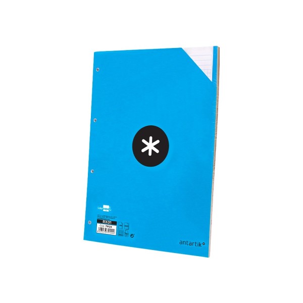 Recambio liderpapel a4 100 hojas 100g/m2 cuadro 5 mm 4 taladros bandas de 5 colores antartik