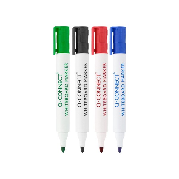 Rotulador q-connect pizarra blanca colores surtidos punta redonda 3.0 mm