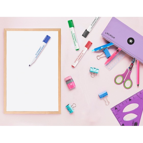 Rotulador q-connect pizarra blanca colores surtidos punta redonda 3.0 mm