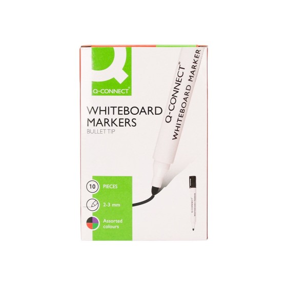 Rotulador q-connect pizarra blanca colores surtidos punta redonda 3.0 mm