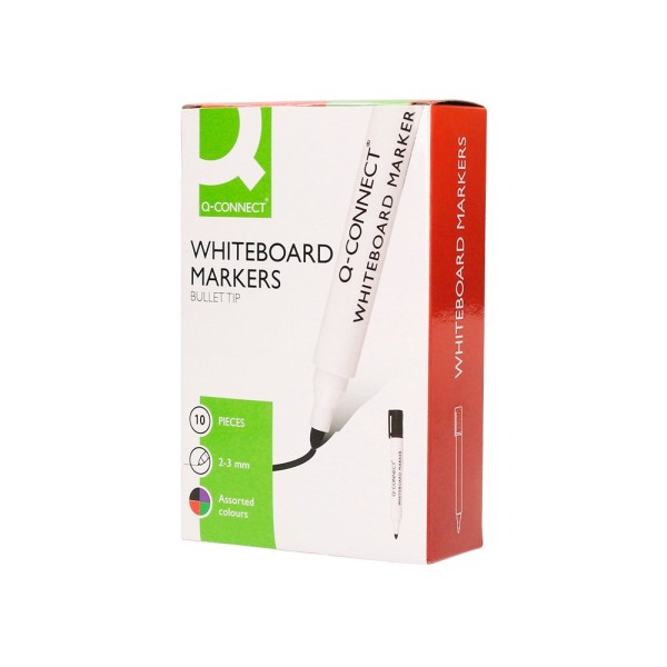 Rotulador q-connect pizarra blanca colores surtidos punta redonda 3.0 mm