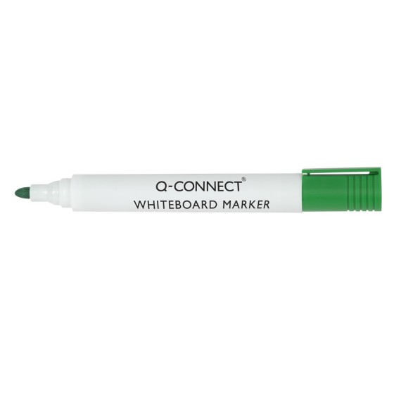 Rotulador q-connect pizarra blanca color verde punta redonda 3.0 mm