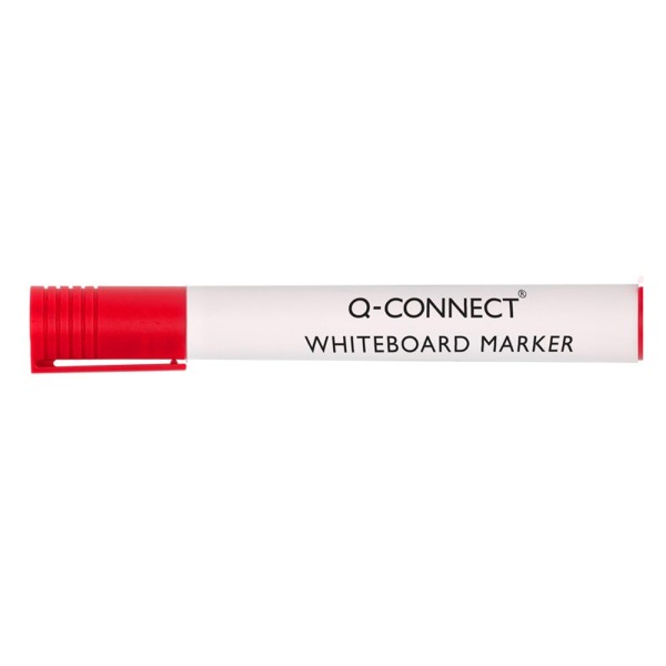 Rotulador q-connect pizarra blanca color rojo punta redonda 3.0 mm