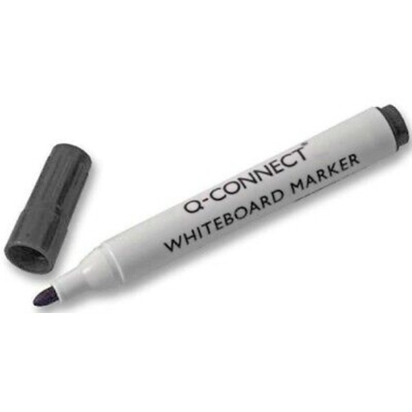 Rotulador q-connect pizarra blanca color negro punta redonda 3.0 mm