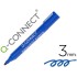 Rotulador q-connect marcador permanente azul punta redonda 3.0 mm