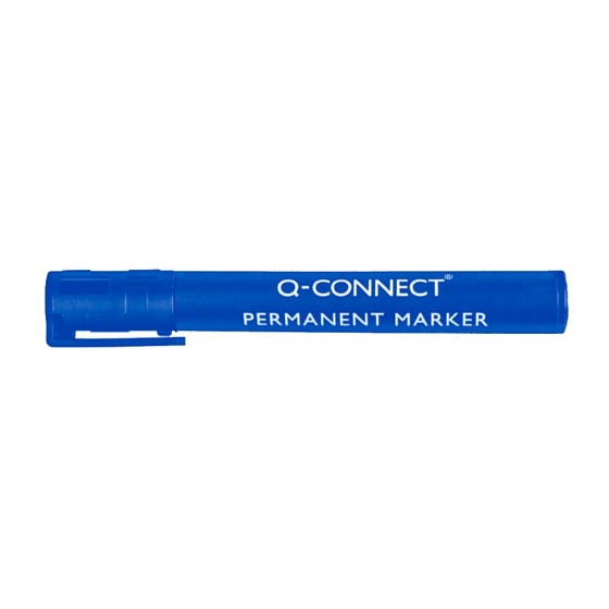 Rotulador q-connect marcador permanente azul punta redonda 3.0 mm