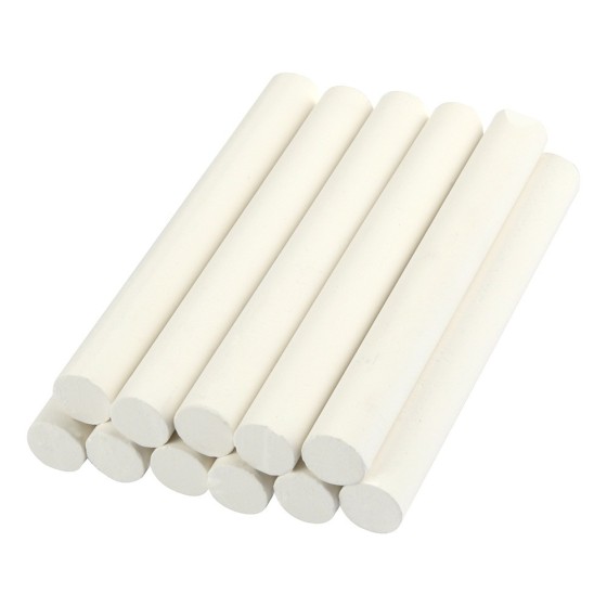 Tiza blanca antipolvo liderpapel caja de 10 unidades