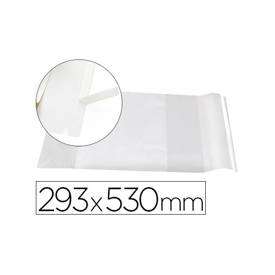 Forralibro liderpapel nº29 con solapa ajustable adhesivo 293 x 530 mm