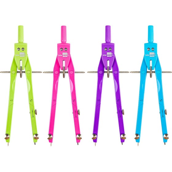 Compas liderpapel micrometrico con adaptador color