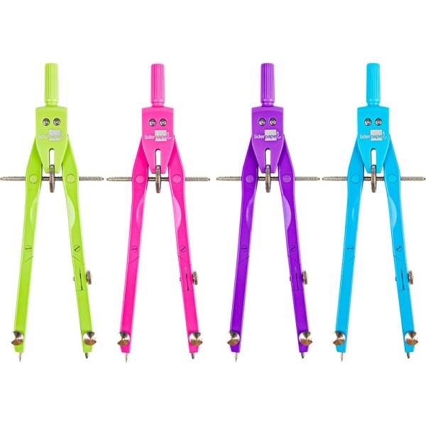 Compas liderpapel micrometrico con adaptador color