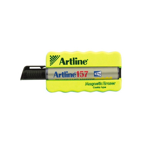 Borrador artline pizarra blanca magnetico con rotulador ek-157 negro