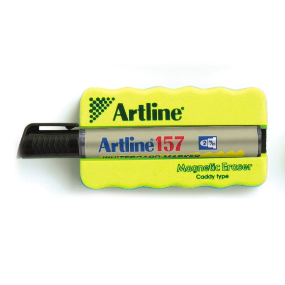 Borrador artline pizarra blanca magnetico con rotulador ek-157 negro