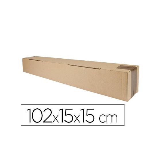 Caja para embalar q-connect tubo medidas 1020x150x150 mm espesor carton 3 mm