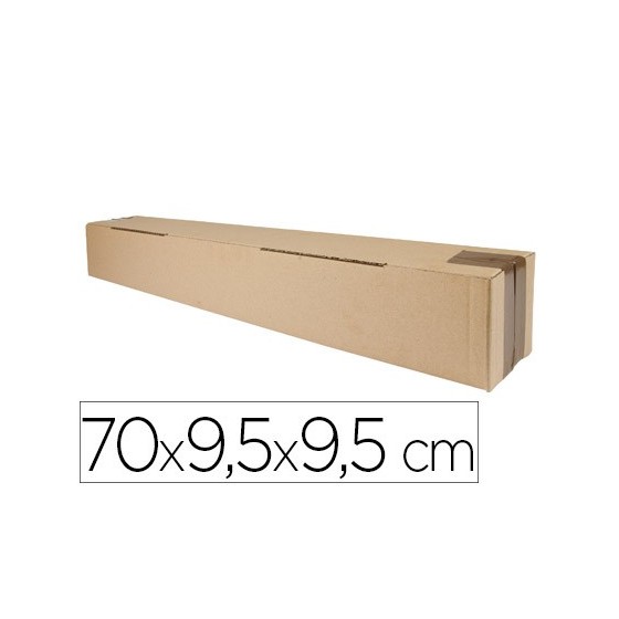 Caja para embalar q-connect tubo medidas 725x95x95 mm espesor carton 3 mm