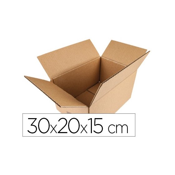 Caja para embalar q-connect americana medidas 300x200x150 mm espesor carton 5 mm