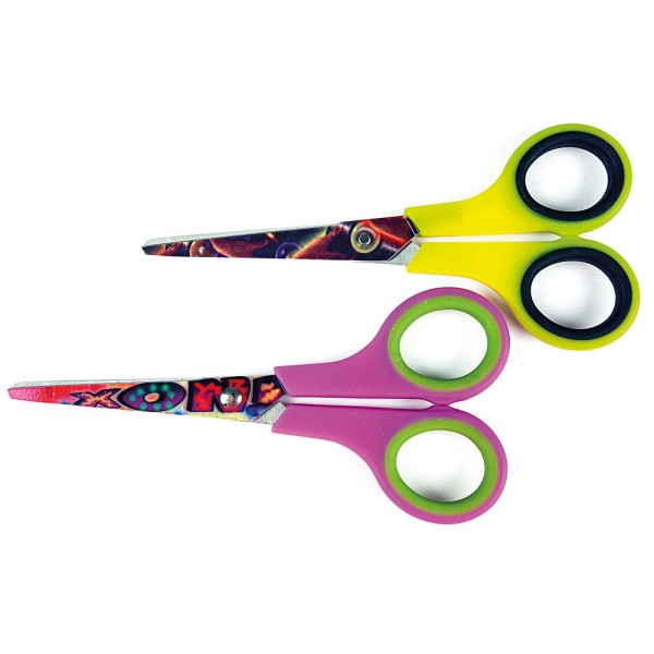 Tijera escolar liderpapel hip hop 14 cm unidad