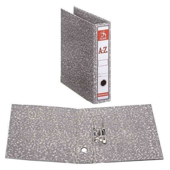 Archivador A-Z DOHE Archiclas Folio 70 mm. Jaspeado Gris