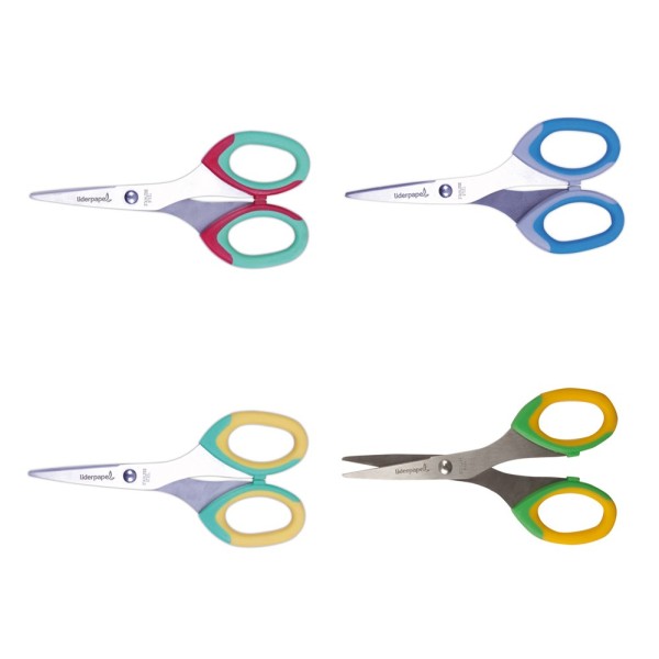 Tijera escolar liderpapel extra soft unidad