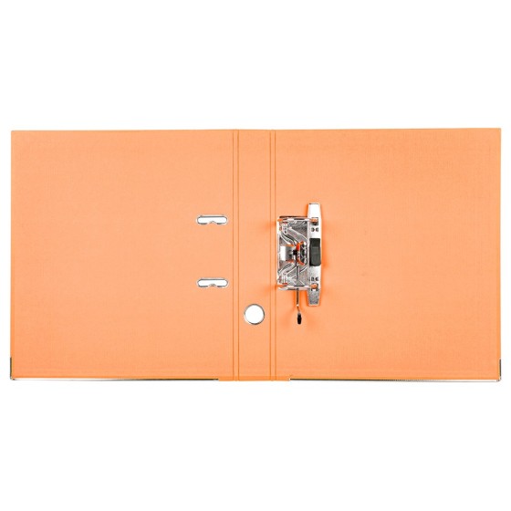 Archivador de palanca liderpapel a4 documenta forrado pvc con rado lomo 52mmnaranja compresor metalico
