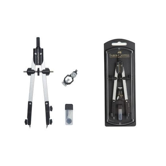 Compás Ajuste Rápido Con Adaptador FABER CASTELL