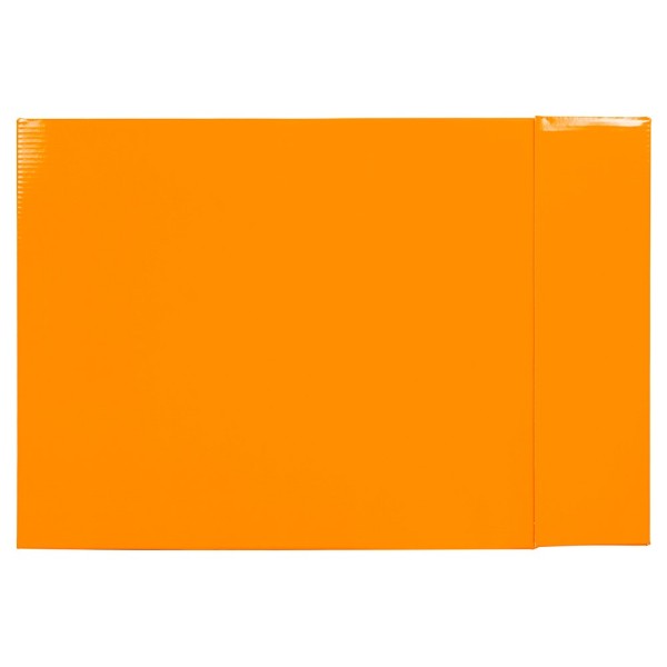 Caja archivador liderpapel de palanca carton folio documenta lomo 75mm color naranja