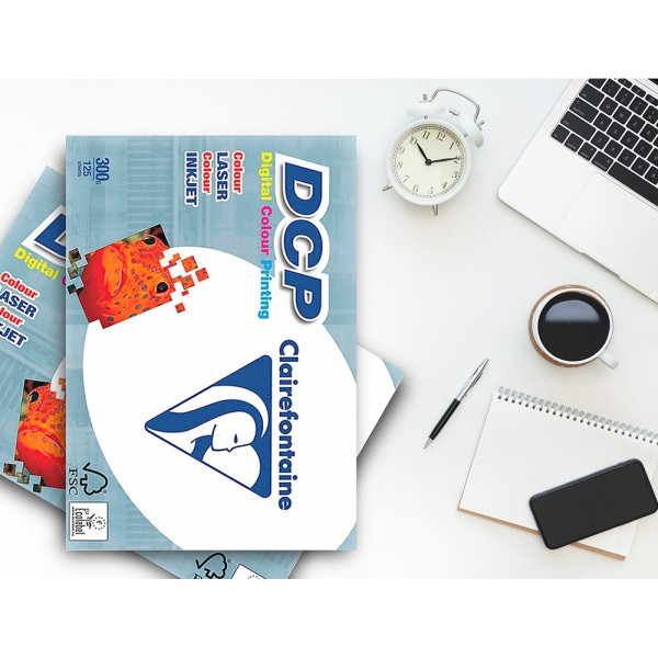 Papel fotocopiadora clairefontaine din a3 300 gramos paquete de 125 hojas