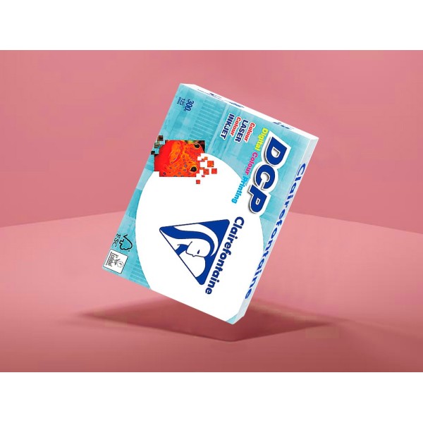 Papel fotocopiadora clairefontaine din a4 300 gramos paquete de 125 hojas