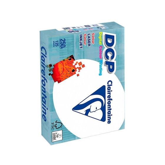 Papel fotocopiadora clairefontaine din a3 250 gramos paquete de 125 hojas