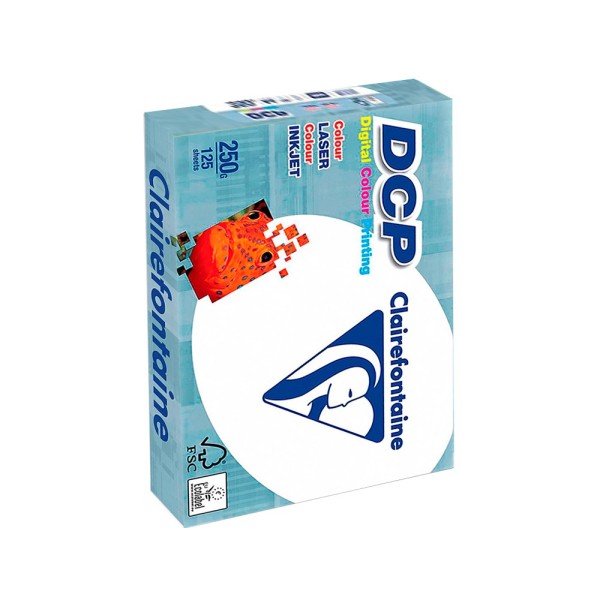 Papel fotocopiadora clairefontaine din a4 250 gramos paquete de 125 hojas