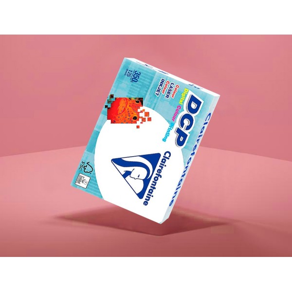 Papel fotocopiadora clairefontaine din a4 350 gramos paquete de 125 hojas