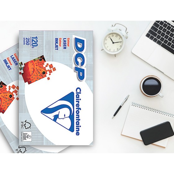 Papel fotocopiadora clairefontaine din a3 120 gramos paquete de 250 hojas