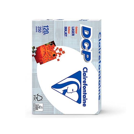 Papel fotocopiadora clairefontaine din a4 120 gramos paquete de 250 hojas