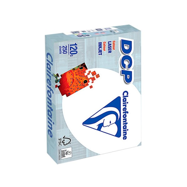 Papel fotocopiadora clairefontaine din a4 120 gramos paquete de 250 hojas