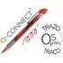 Rotulador q-connect roller ball rojo 0,5 mm