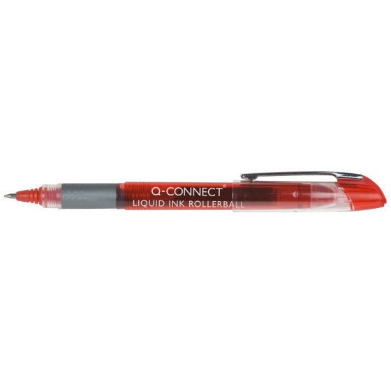 Rotulador q-connect roller ball rojo 0,5 mm