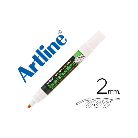 Rotulador artline pizarra epd-4 color blanco opaque ink board punta redonda 2 mm