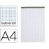 Bloc notas liderpapel cuadro 4 mm a4 80 hojas 60 g/m2 perforado sin tapa