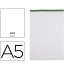 Bloc notas liderpapel liso a5 80 hojas 60 g/m2 perforado sin tapa