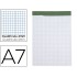 Bloc notas liderpapel cuadro 4 mm a7 80 hojas 60 g/m2 perforado sin tapa