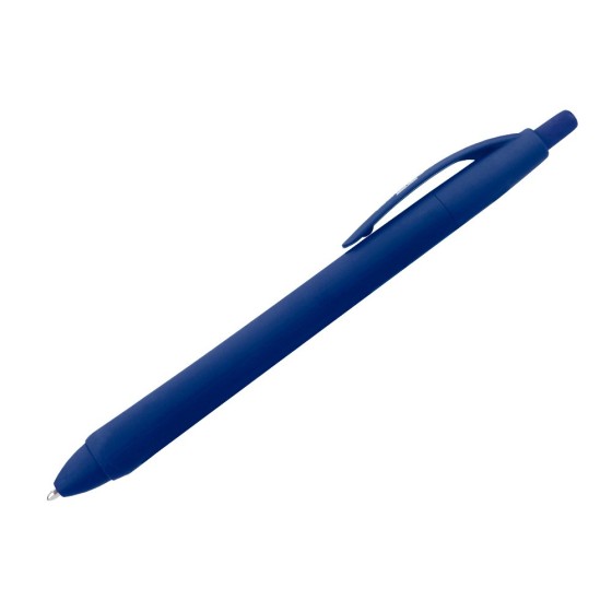 Boligrafo liderpapel gummy touch retractil 1,0 mm tinta azul