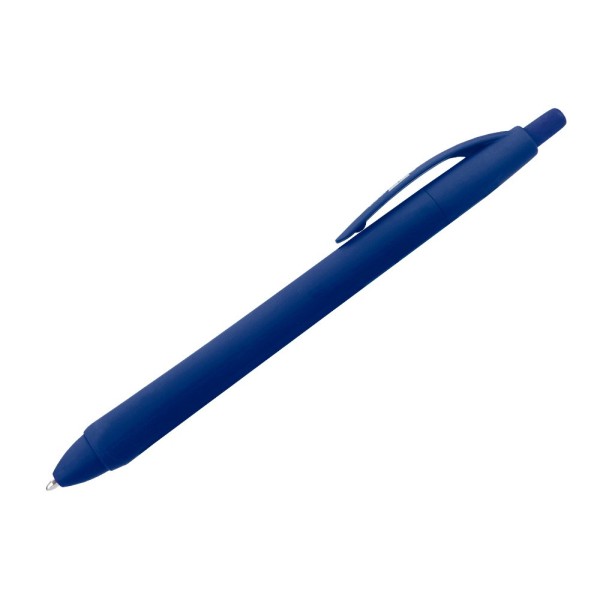Boligrafo liderpapel gummy touch retractil 1,0 mm tinta azul