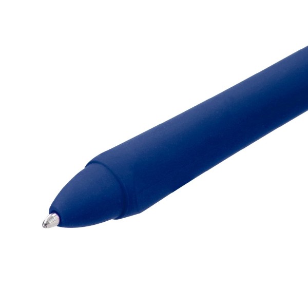 Boligrafo liderpapel gummy touch retractil 1,0 mm tinta azul