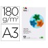 Cartulina liderpapel a3 180g/m2 10 colores surtidos paquete 100 hojas