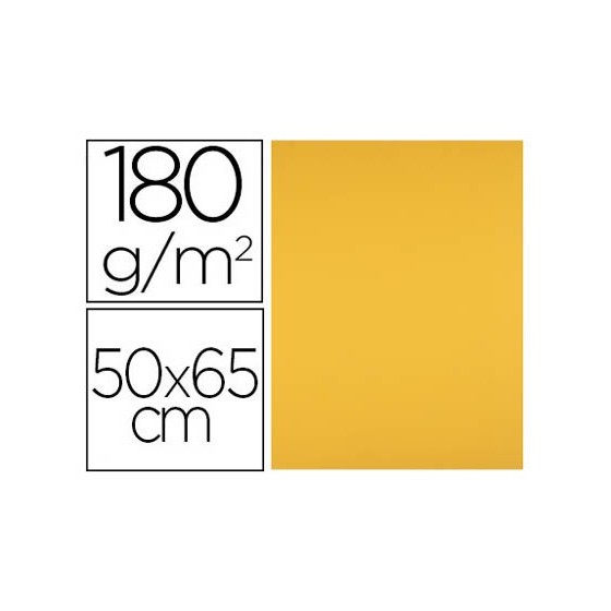 Cartulina liderpapel 50x65 cm 180 gr oro viejo paquete de 25