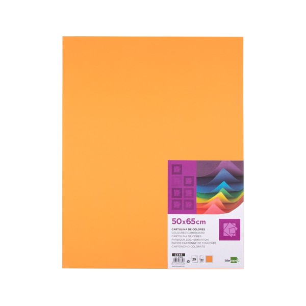 Cartulina liderpapel 50x65 cm 180 gr nectarina paquete de 25