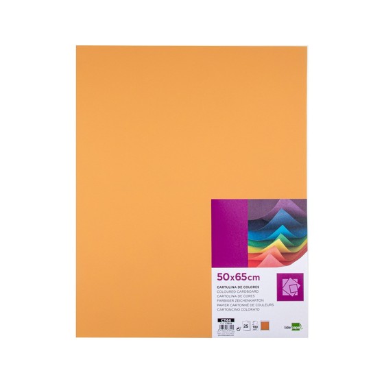 Cartulina liderpapel 50x65 cm 180 gr avellana paquete de 25