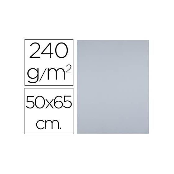 Cartulina liderpapel 50x65 cm 180 gr gris unidad