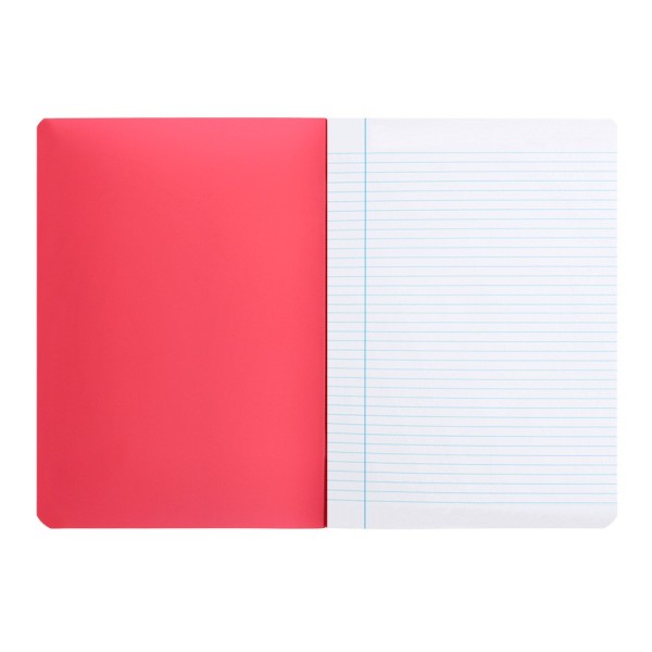 Libreta liderpapel 360 tapa de plastico a4 48 hojas 90g/m2 horizontal con doble margen colores surtidos