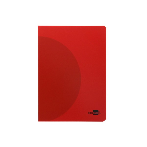 Libreta liderpapel 360 tapa de plastico a4 48 hojas 90g/m2 cuadro 4mm con margen colores surtidos