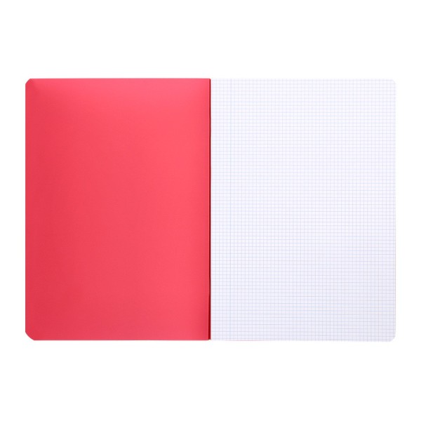 Libreta liderpapel 360 tapa de plastico a4 48 hojas 90g/m2 cuadro 4mm con margen colores surtidos